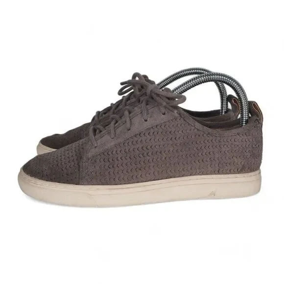 Lucky Brand‎ Lawove Suede Casual Sneakers Grey Women's 7 - Picture 2 of 11